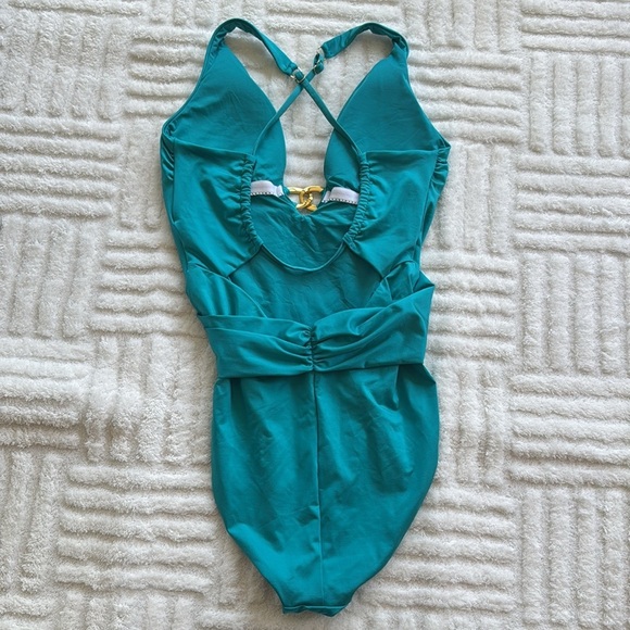 Trina Turk Monaco High Leg Plunge One Piece - Picture 6 of 10